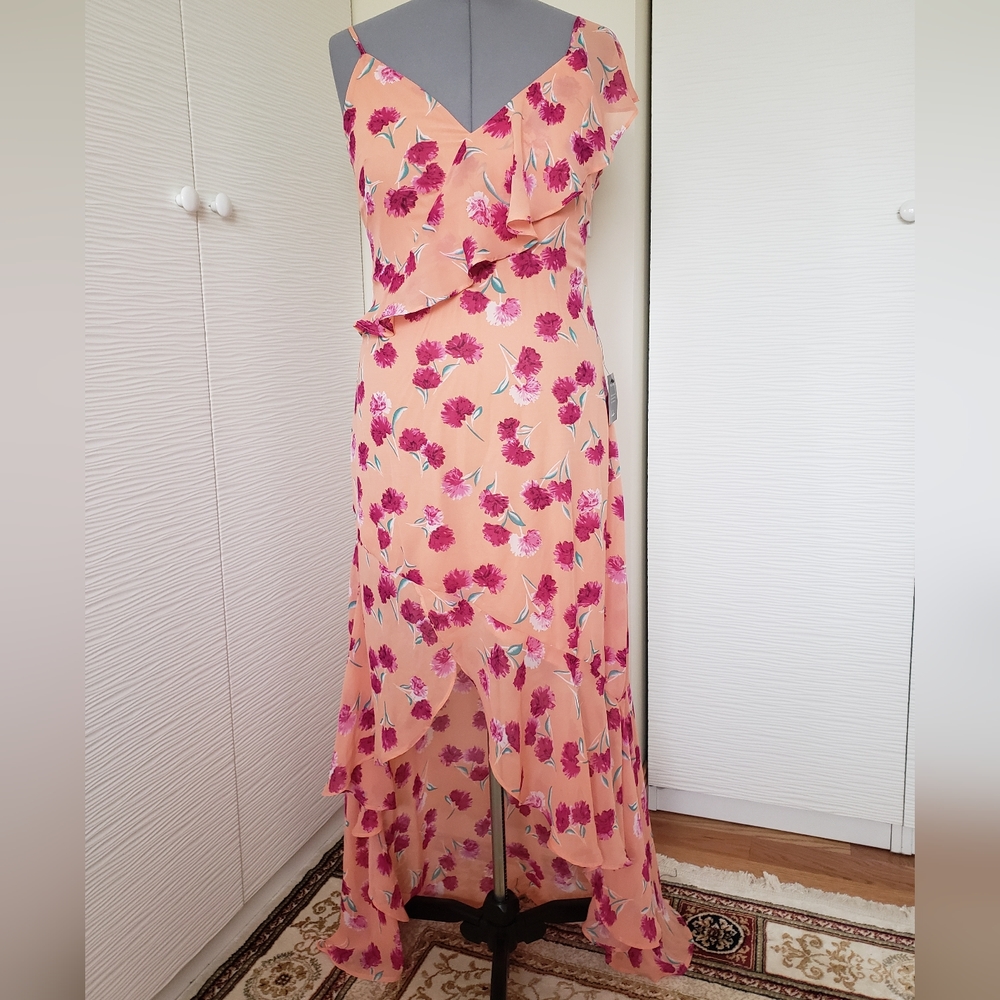 Lulu's High-Low Ruffled Dress. NWT Size XL - Picture 2 of 6